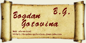 Bogdan Gotovina vizit kartica